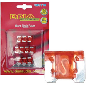 DNA WFL110 10 x 10 AMP Micro Blade Fuse DNA WFL110 10 x 10 AMP Micro Blade Fuse