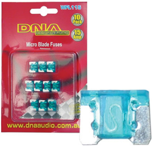 DNA WFL115 10 x 15 AMP Micro Blade Fuse DNA WFL115 10 x 15 AMP Micro Blade Fuse