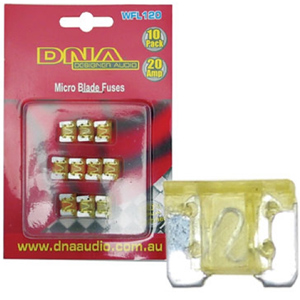 DNA WFL120 10 x 20 AMP Micro Blade Fuse DNA WFL120 10 x 20 AMP Micro Blade Fuse