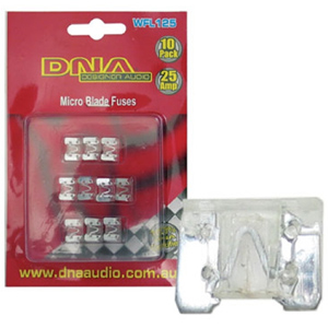 DNA WFL125 10 x 25 AMP Micro Blade Fuse DNA WFL125 10 x 25 AMP Micro Blade Fuse