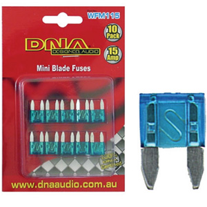 DNA WFM115 10 x 15 AMP Mini Blade Fuse DNA WFM115 10 x 15 AMP Mini Blade Fuse