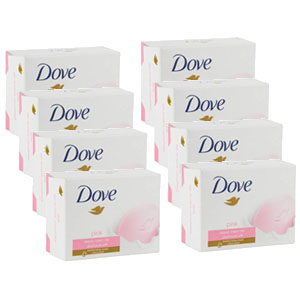 Dove 100g Pink Beauty Cream Bar Dry Skin Softener Moisturiser 8 Pack Dove 100g Pink Beauty Cream Bar Dry Skin Softener Moisturiser 8 Pack