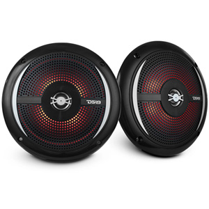 DS18 NXL-6SL NXL 6.5” 2-Way Coaxial Marine Shallow Speaker - Black