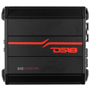DS18 SXE-2000.4D SXE 160W x 4-Channel Class D Amplifier - Black