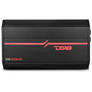 DS18 SXE-3000.4D SXE 320W x 4-Channel Class D Amplifier - Black