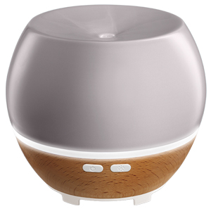 Homedics Ellia Awaken Grey Ultrasonic Light Oil Aroma Diffuser