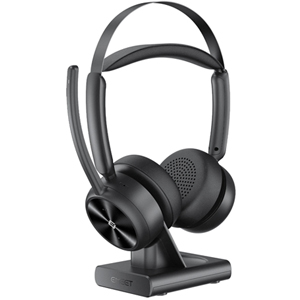 eMeet GeniusCall HS80 Wireless On-Ear Headset with Charging Base