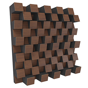 Elite Sound Acoustics Diffuser Panel 120mm Foam Laminate Nut