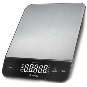 Etekcity Food Kitchen Scale - Large - Silver