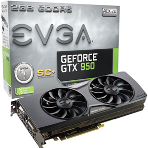 EVGA GeForce GTX 950 2GB SC ACX 2.0 02G-P4-2956-KR