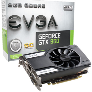 EVGA GeForce GTX 960 2GB SC ACX 2.0 02G-P4-2962-KR