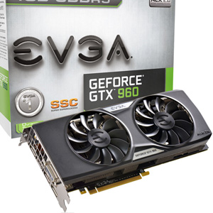 EVGA GeForce GTX 960 2GB SSC ACX 2.0+ 02G-P4-2966-KR