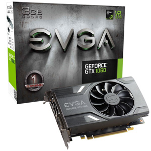 EVGA GeForce GTX 1060 GAMING 3GB GDDR5 ACX 2.0 03G-P4-6160-KR