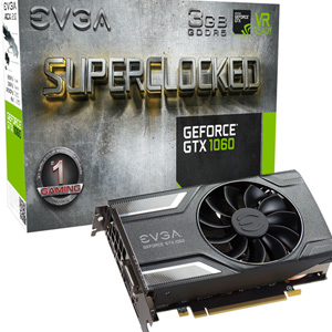EVGA GeForce GTX 1060 3GB SC Gaming Video Card 03G-P4-6162-KR EVGA GeForce GTX 1060 3GB SC Gaming Video Card 03G-P4-6162-KR