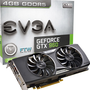 EVGA GeForce GTX 960 4GB FTW ACX 2.0 04G-P4-3968-KR EVGA GeForce GTX 960 4GB FTW ACX 2.0 04G-P4-3968-KR