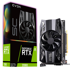 EVGA GeForce RTX 2060 SC OVERCLOCKED 6GB GDDR6 Gaming 06G-P4-2062-KR