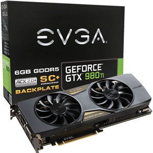 EVGA GeForce 6GB GTX980Ti SC+ ACX 2.0+ GTX 980 Ti 06G-P4-4995-KR