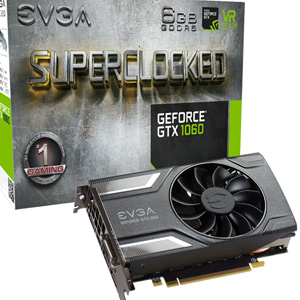 EVGA GeForce GTX 1060 6GB SC ACX 2.0 Gaming Card 06G-P4-6163-KR EVGA GeForce GTX 1060 6GB SC ACX 2.0 Gaming Card 06G-P4-6163-KR