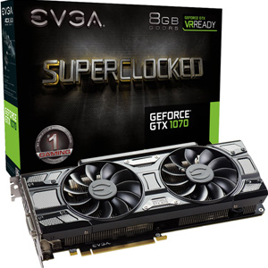 EVGA GeForce GTX 1070 SC 8GB ACX 3.0 Black Edition Gaming Card EVGA GeForce GTX 1070 SC 8GB ACX 3.0 Black Edition Gaming Card