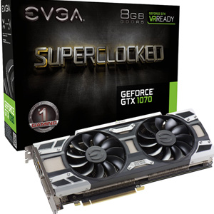 EVGA GeForce GTX 1070 8GB GDDR5 ACX 3.0 08G-P4-6173-KR EVGA GeForce GTX 1070 8GB GDDR5 ACX 3.0 08G-P4-6173-KR