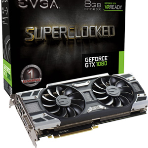 EVGA GeForce GTX 1080 8GB SC ACX 3.0 Gaming Card 08G-P4-6183-KR