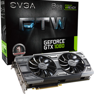 EVGA GeForce GTX 1080 FTW 8GB ACX 3.0 Gaming Card 08G-P4-6286-KR