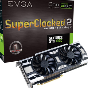 EVGA GeForce GTX 1070 8GB iCX SC2 Gaming Card 08G-P4-6573-KR