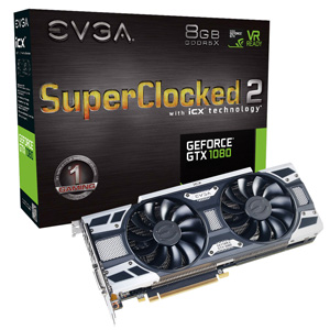 EVGA GeForce GTX 1080 SC2 Gaming iCX 8GB GDDR5X 08G-P4-6583-KR