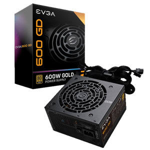 EVGA 600 GD 600W Power Supply 80 Plus Gold PSU 100-GD-0600-V4