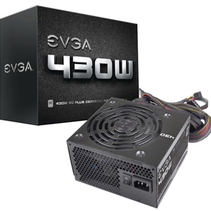 EVGA 100-W1-0430-KR 430W W1 80+ Plus White Power Supply Unit PSU