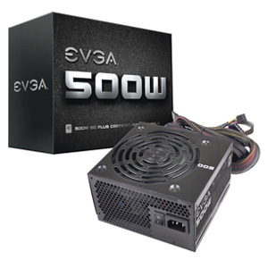 EVGA 500W W1 80+ Power Supply 100-W1-0500-KR EVGA 500W W1 80+ Power Supply 100-W1-0500-KR