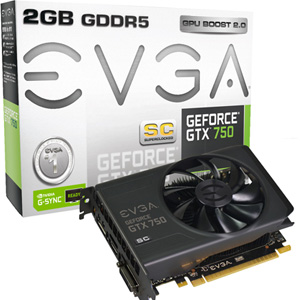 EVGA GeForce GTX 750 2GB Superclocked Video Card