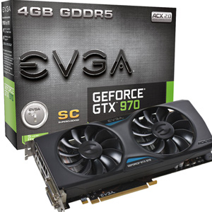 EVGA GeForce GTX 970 Superclocked 4GB ACX 2.0 04G-P4-2974-KR EVGA GeForce GTX 970 Superclocked 4GB ACX 2.0 04G-P4-2974-KR