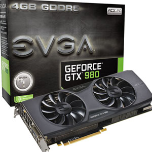 EVGA GeForce GTX 980 4GB ACX 2.0 PCI-E 04G-P4-2981-KR EVGA GeForce GTX 980 4GB ACX 2.0 PCI-E 04G-P4-2981-KR