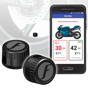 Fobo Bike 2 Tyre Bluetooth 5.0 Wireless TPMS DIY 116 PSI Black Fobo Bike 2 Tyre Bluetooth 5.0 Wireless TPMS DIY 116 PSI Black