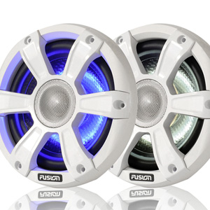 Fusion SG-FL65SPW 6.5" LED 2-Way 230W Signature Marine Speakers