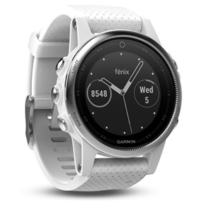 Garmin Fenix 5S GPS Sport Watch White w/ Carrara White Band Garmin Fenix 5S GPS Sport Watch White w/ Carrara White Band
