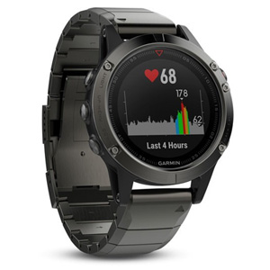Garmin Fenix 5 GPS Sport Watch Sapphire Slate Grey w/ Metal Band Garmin Fenix 5 GPS Sport Watch Sapphire Slate Grey w/ Metal Band