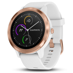 Garmin Vivoactive 3 GPS Smartwatch White w/ Rose Gold