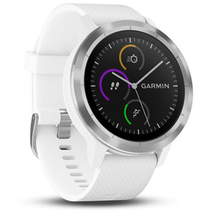 Garmin Vivoactive 3 GPS Smartwatch White w/ Stainless Hardware