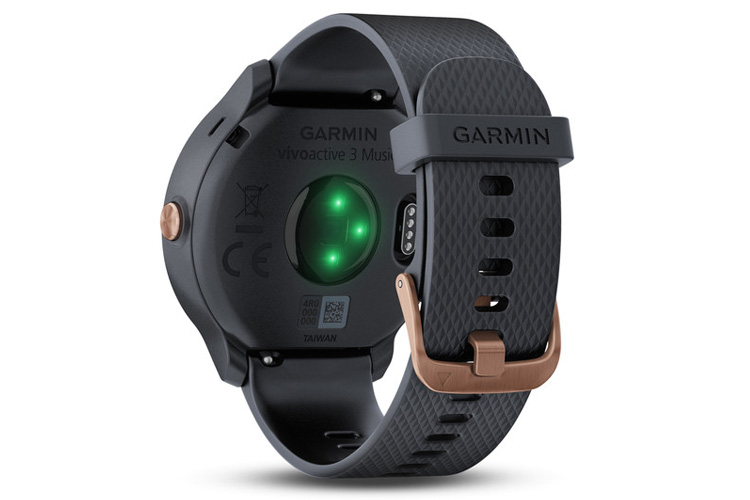 garmin vivoactive 3 music granite blue with rose gold