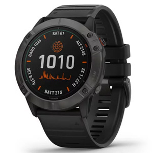 Garmin Fenix 6X Pro Black w/ Black Band GPS Smart Watch 010-02157-02