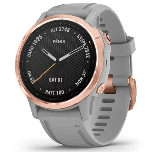 Garmin Fenix 6S Sapphire Rose Gold w/ Powder Gray Band 010-02159-22 Garmin Fenix 6S Sapphire Rose Gold w/ Powder Gray Band 010-02159-22