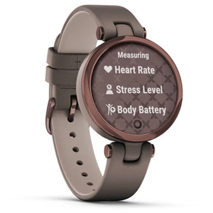 Garmin Lily Classic Dark Bronze w/ Leather Fitness Watch 010-02384-A0