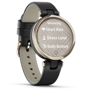 Garmin Lily Classic Cream Gold w/ Leather Fitness Watch 010-02384-A1