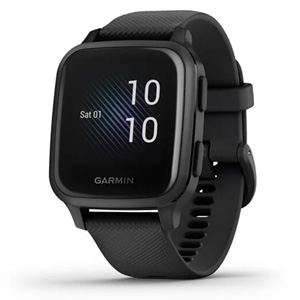 Garmin Venu Sq Music Fitness Watch Black w/ Slate Bezel 010-02426-10