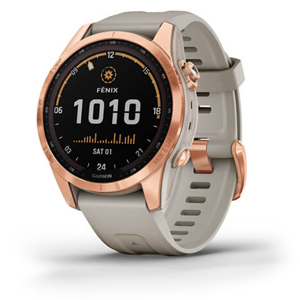 Garmin Fenix 7S Solar Rose Gold w/ Light Sand 010-02539-11