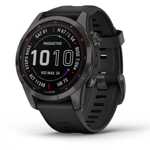 Garmin Fenix 7S Sapphire Solar Carbon Grey DLC Titanium 010-02539-26