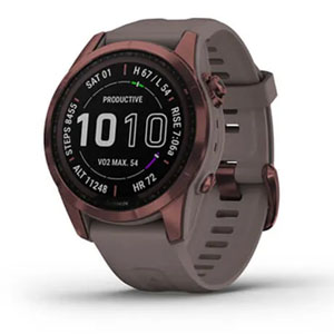 Garmin Fenix 7S Sapphire Solar Dark Bronze Titanium 010-02539-30