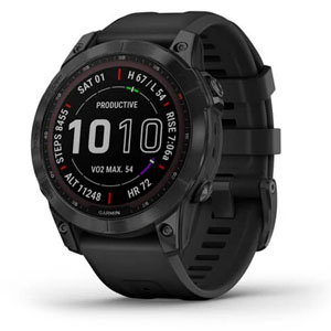 Garmin Fenix 7 Sapphire Solar Black DLC Titanium 010-02540-36